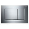 Geberit Flush plate Sigma30,  for dual flush gloss-chrome / matt-chrome / gloss-chrome 115883KH1