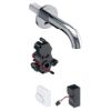 Geberit Waschtischarmatur Piave, Wandmontage mit UP-Funktion Netz L 22cm o. Mischer 116281211