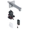 Geberit Waschtischarmatur Brenta Wandmontage mit UP-Funktion Batt. L 22cm mit Mischer 116294211