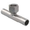 Geberit Mapress Carbon Steel T-piece with female thread and plain endn d35-Rp1/2-35 zinc-plated 21344
