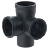 Geberit Silent-Pro Eckabzweig 87,5Gr d110/90/90 393550141