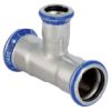 Geberit Mapress T-piece reduced diameter 28x15x28 silicone-free  CrNiMo steel  81209