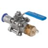 Geberit Mapress Kugelhahn NPW, mit Bet.-Hebel und Schlauchanschluss geflanscht d22 92112