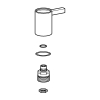 Hansa Oberteil mit Griff chrom zu Stand- und Wandventile Hansa-Nova-Style 59913321