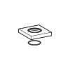 Hansa Rosette 75 x 75 mm komplett 59913879
