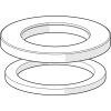 Hansa Rosette d: 55 mm chrom komplett 59913963