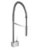 Hansgrohe Spueltischmischer Axor Starck Semi-Pr chrom verstellbare Brause Edelstahlfeder 10820000