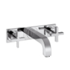 Hansgrohe 3-Loch Waschtischarm.Axor Citterio Wand F-Set lang chrom m.Platte Kreuzgr. 39144000