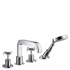 Hansgrohe 4-L.Wannenarmatur Axor Citterio F-Set fuer Wannenrand chrom m.Kreuzgriff 39445000