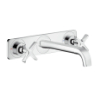 Hansgrohe 3-L.Waschtischarmatur Axor Citterio E Fertigset Wandmontage chrom mit Platte 36115000