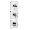 Hansgrohe Thermostatmodul Unterputz Axor Citterio E Fertigset 3 Verbraucher chrom 36704000
