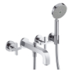 Hansgrohe 3-L.Wannenarmatur Axor Citterio F-Set Wand chrom Kreuzgriff Handbr.ohne Platte 39447000
