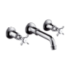 Hansgrohe 3-Loch Waschtischarmatur Axor Montreux Wand Fertigset chrom 16532000