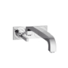 Hansgrohe Single lever wash basin mixer concealed instalhole Axor Citterio set chrome short spout with plate wall-mounted 39112000
