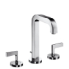 Hansgrohe 3-Loch Waschtischarmatur Axor Citterio chrom mit Hebelgriffen 39135000