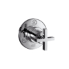Hansgrohe Trio/Quattro shut-off/diverter Axor Citterio Set Quattro Trio chrome w. cross handle 39925000