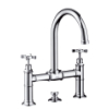 Hansgrohe 3-Loch Waschtischarmatur Bruecke Axor Montreux Standmodell chrom 16510000