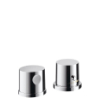 Hansgrohe 2-Loch Thermostatmischer Axor Uno Fertigset chrom fuer Wannenrandmontage 38480000