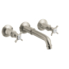 Hansgrohe 3-Loch Waschtischarmatur Axor Montreux Wand Fertigset brushed nickel 16532820