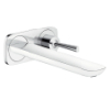 Hansgrohe Single lever basin mixer concealed install. W spout 225 wall PuraVida 15085000
