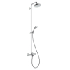 Hansgrohe Showerpipe Croma 220 fr Wanne chrom mit Thermostat 27223000