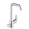 Hansgrohe Spltischmischer Focus chrom hoher Schwenkauslauf und Gerteabsperrventil 31823000