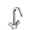 Hansgrohe 2-handle basin mixer Logis chrome without waste set 71221000