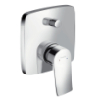 Hansgrohe Wannenmischer Unterputz Metris F-Set eckig chr.m.Sicherungskombination 31451000