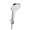 Hansgrohe Brausenset Croma Select E 1jet/Porter weiss/chrom Brauseschlauch 1250mm 26424400