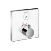 Hansgrohe ShowerSelect Glass thermostatic mixer  f concealed install. F 1 outlet white/chrome 15737400
