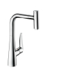 Hansgrohe Spltischmischer Talis Select S 300 edelstahl-optik mit Ausziehauslauf 72821800