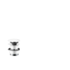 Hansgrohe Ablaufventil push-open DN32 mattweiss mit berlaufloch 50100700