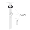 Hansgrohe Schaftbefestigung fuer Waschtisch- mischer 94701000
