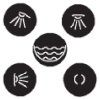 Hansgrohe Stickers for symbols black 97218610