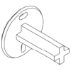 Hansgrohe Support element f hook Logo 97539000