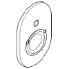 Hansgrohe Rosette Wanne Unterputz chrom 95011000
