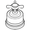 Hansgrohe Handle Axor Montreux Quattro Trio brushed nickel 16593820