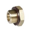 Resideo Honeywell Brass blanking plug with o-ring S06M Brass w seal 1/4 inch f Low pressure pattern pressure reducing valve with flanged connections, D16N S06M-1/4