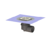 Kessel Ablauf Practicus KE45110.51 DN100, seitl., Rost Edelstahl  138 x138 45110.51
