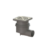 Kessel Ablauf Practicus KE45170.11 DN70 seitl., Rost Edelstahl  138x138 45170.11