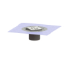 Kessel Variofix-Duennbettaufs. KE48904 mit Schlitz-Design-Rost 120x120 48904