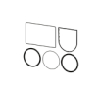 Kessel Dichtungsset KE70117 DN150 fuer Staufix orange 70117