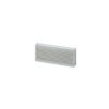 Maico Door ventilation grille for bathroom, WC or kitchen, white plastic, door cut-out: 275 x 105 mm, external dimension: 295 x 120 mm MLK 30 0151.0123