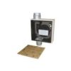 Maico Fire protection recessed-mounted housing with fire protection shut-off device for all fire protection systems for fitting an ER 60 / ER100 fan insert or Centro-M / Centro-E / Centro-H exhaust air element, second room connection at bottom ER-UPB/U ER