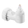 Oventrop Angle pattern adapter for Radiators with integrated distributor on both sides compression connection white 1011452