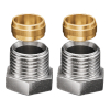 Oventrop Compression ring fitting Screw connection ( set) for connection pipe 1/2   x15mm 1016853