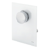 Oventrop Abdeckung mit Thermostat Echtglas wei, fr Unibox T-RTL 1022777