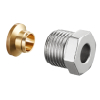 Oventrop Compression ring fitting Screw connection Ofix CEP for IG 3/4 x18mm for copper pipes nickel-plated 1027157