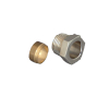 Oventrop Compression ring fitting Screw connection Ofix CEP for female thread for copper pipe 1/2  x16mm nickel-plated 1028156