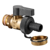 Oventrop Ball Valve Optiflex DN10 3/8 male thread with Hose connection & cap Ms 1033313
